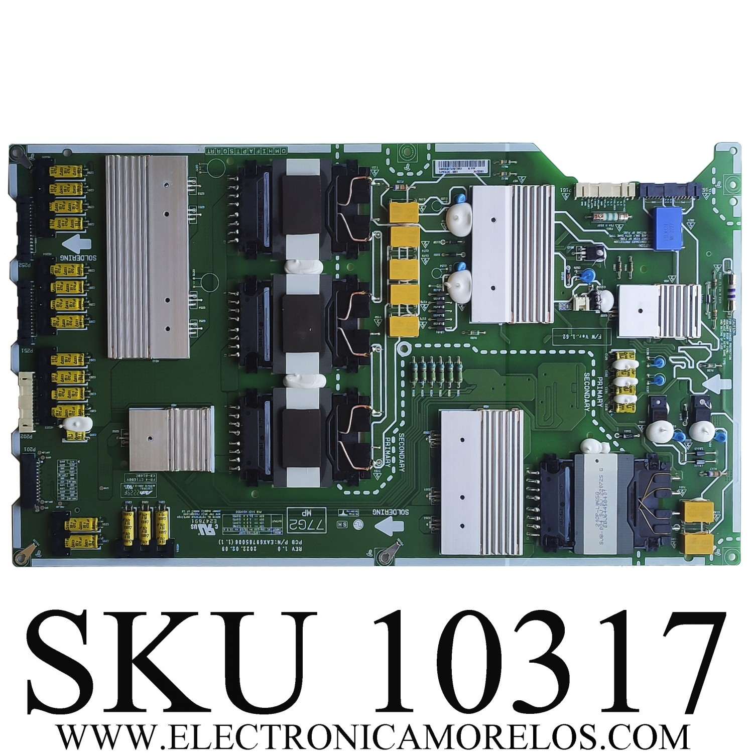FUENTE DE PODER PARA TV LG / NUMERO DE PARTE EAY36152401 / EAX69765006(1.1) / 2JPRSLOC-0001 / PANEL AC770AQL WQA1_SR / MODELO OLED77G2PUA.DUSQLJR	
